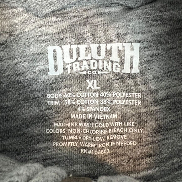 Duluth Trading Vest Mens XL Heather Grey Loophole Comfort Basic Preppy Outdoors - Picture 7 of 10